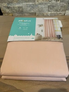 Pillowfort Pink Twill Blackout Curtain Panel Tab Rod Pocket 42 X 84” Brand New - Picture 1 of 5