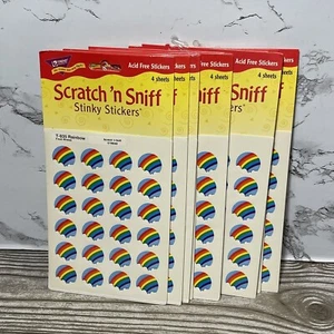 Lot of 528 Vintage 1998 Trend Scratch n Sniff Stinky Stickers T-935 Rainbow NOS - Picture 1 of 7
