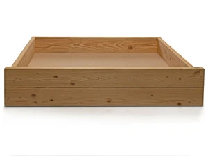 Schubkasten Bettschublade für Balkenbett THERMO-Fichte massiv CURBY auf Rollen - Bild 1 von 2