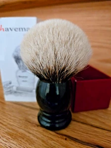 Shavemac Silvertip Badger D1 Knot Shave Brush, 30 mm knot , Made In Germany - Picture 1 of 3