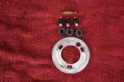 74-78 Datsun 260Z 280Z horn pad mounting hardware + plate OEM used - Image 1 of 4