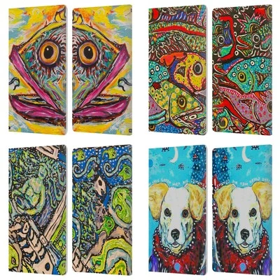OFFICIAL MAD DOG ART GALLERY ASSORTED DESIGNS LEATHER BOOK CASE FOR AMAZON FIRE - Image 1 of 4