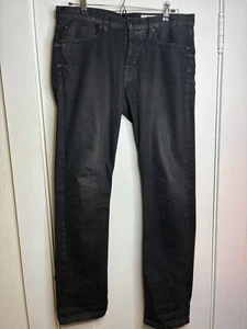 Jeans Deus Ex Machina Isola Negros Japoneses Denim Ribete Hechos en EE. UU. 34x33 LEER - Imagen 1 de 10