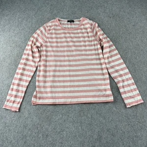 Me+Em Top Damen Größe 8 Rosa Weiß Bretonische Streifen Wollmischung Kate Middleton - Bild 1 von 9