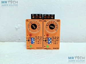 Relé temporizador Syrelec BACR A: 24v~ B: 230v~ 5a 250v~ 1250va (lote de 2X) - Imagen 1 de 5