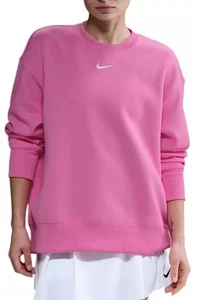 Sudadera Nike Phoenix polar de gran tamaño cuello redondo Swoosh central para mujer L Usada en Excelente Condición - Imagen 1 de 12