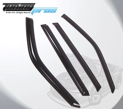 Комплект из 4 черных наружных оконных дождевиков козырьков для Suzuki XL-7 2001-2006 годов выпуска - Изображение 1 из 4