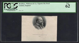 Bulgaria Re Ferdinando I su P29c Vignetta Die Proof non circolata grado 62 - Foto 1 di 2