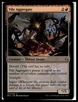 Battle for Zendikar #137 Vile Aggregate - Image 1 of 2