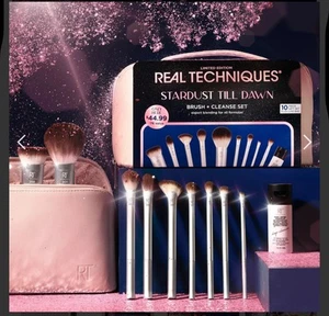 The Real Techniques Stardust Till Dawn Brush + Cleanse Set Limited EDT + Deluxe Bag - Bild 1 von 6