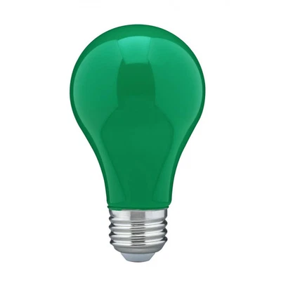 8 Watt A19 LED - Ceramic Green - Medium base - 360 deg. Beam Angle - 120 Volt - - Image 1 of 4