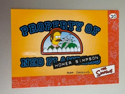 2000 Artbox The Simpsons Collectible Stickers #20 Property of Ned Flanders - Image 1 of 2