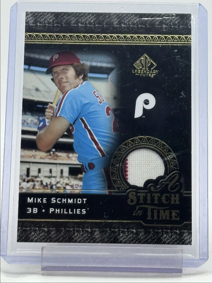 MIKE SCHMIDT 2007 UD SP LEGENDARY CUTS A STITCH IN TIME PATCH Q5476 - Image 1 of 2