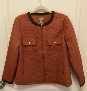 Chico Rundhals Stepp Stil elegante Jacke Größe 1 M 8 - Bild 1 von 8