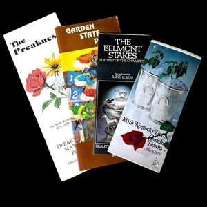 Horse Racing Programs Preakness, Belmont Stakes, Kentucky Derby 1979 Set Of 4 - Picture 1 of 9
