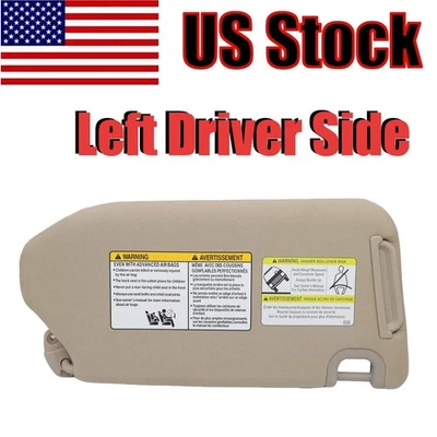 For Infiniti QX60 Base 2014-2017 Left Driver Side Tan Sun Visor W/Lamp US Stock - Image 1 of 4