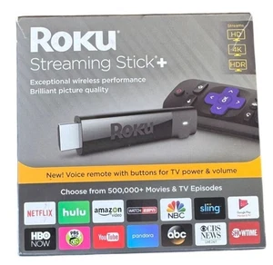 Roku Streaming Stick+ con procesador 4K HDR Ultra HD de cuatro núcleos y control remoto - Imagen 1 de 7