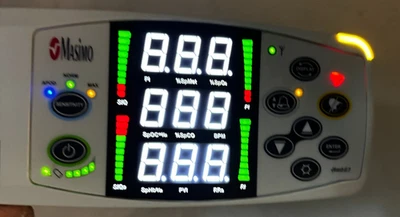 MASIMO SET RAINBOW RAD-87 PULSE OXIMETER RAD87 RS-232 100-240V 50/60HZ 15VA 🎯 - Image 1 of 4