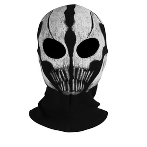 INN Fabric Ghost Mask Balaclava Skull Hood White - Picture 1 of 6