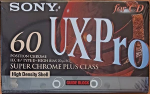 Une cassette SONY UX-PRO 60 minutes TYPE I1 super CHROME Tape NEUVES - Imagen 1 de 2