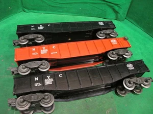 LOT of 3 - clean Lionel O Gauge Gondolas, 6462 New York Central - Picture 1 of 9