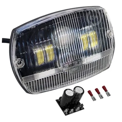 FARO A LED VESPA 50 SPECIAL FANALE ANTERIORE SIEM OMOLOGATO FULL LED VETRO 7031