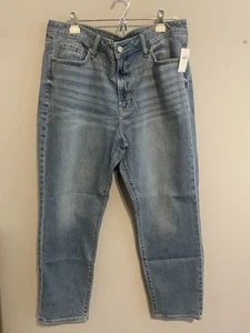 Neu mit Etikett Old Navy Damenjeans hoher Bund O.G gerade Größe 16 - Bild 1 von 5