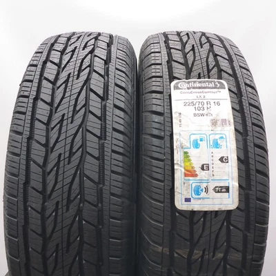 225 70 16 2x CONTINENTAL 225/70 R16 103H 2 M+S Sommerreifen 2018/20 VOLL - Bild 1 von 4