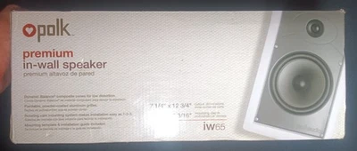 Polk Premium In-Wall Speaker 7 1/4" x 12 3/4" Item No. IW65  - Image 1 of 4