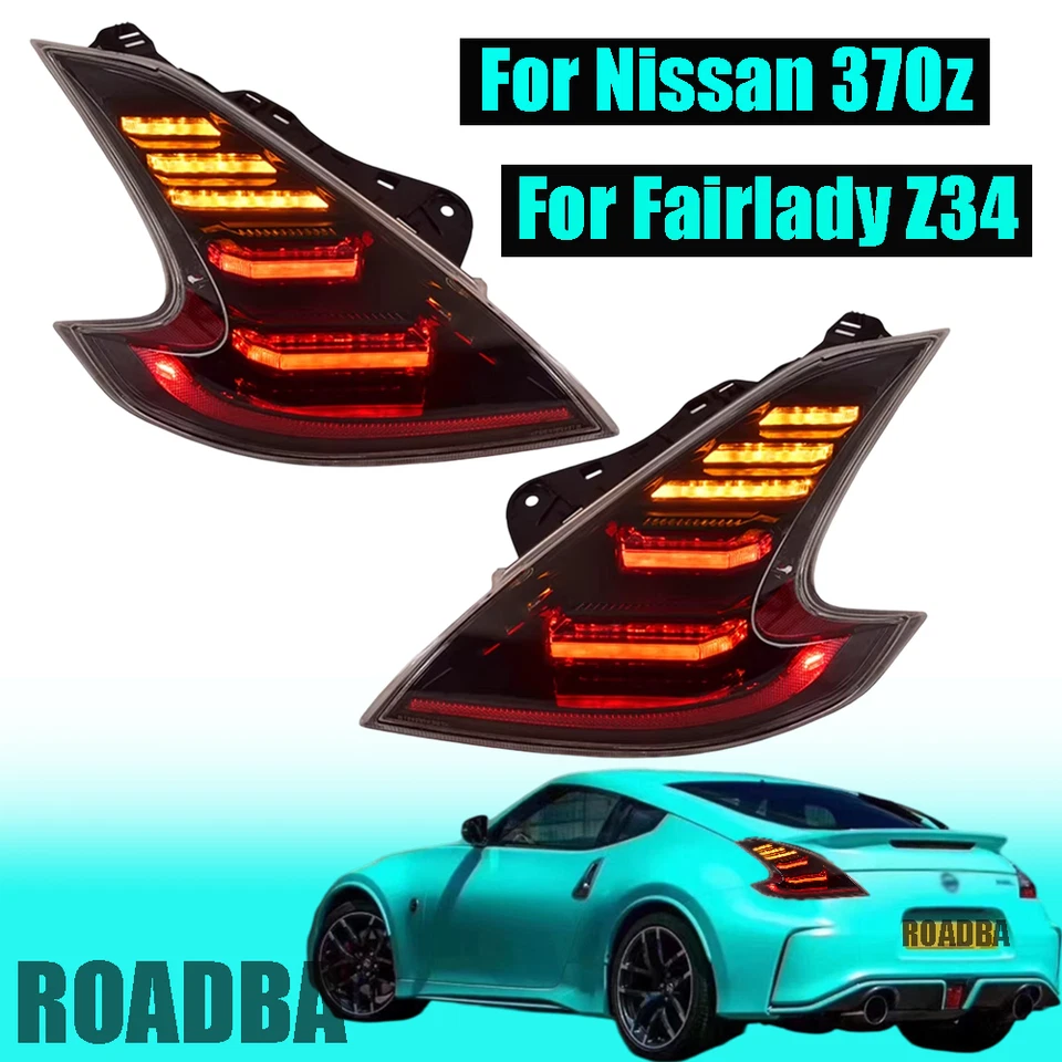 2X Luces traseras LED completas para Nissan 370Z 2009-2020 Fairlady Z34 con secuencial Foto 1 de 4