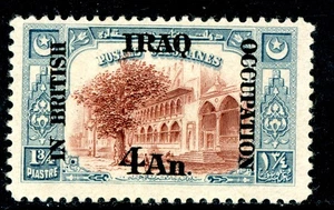 China 1918 Irak Mesopotamien Britische Besetzung 4a/13/4pi Schiefer Scott #N34 postfrisch N897 - Bild 1 von 6
