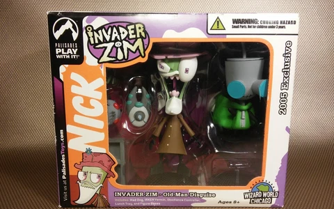 Palisades Toys Chicago Exclusive 2005 Invader Zim Old Man Disguise Vermin figure Cover