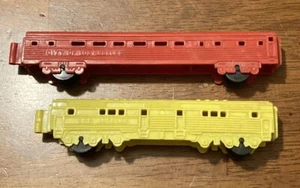 Vintage Nosco Train Cars Plastik City of Los Angeles Personenwagen Gepäckwagen - Bild 1 von 12