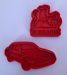 Holden VL Commodore & badge cookie cutter fondant stamp set embosser debosser - Bild 1 von 1