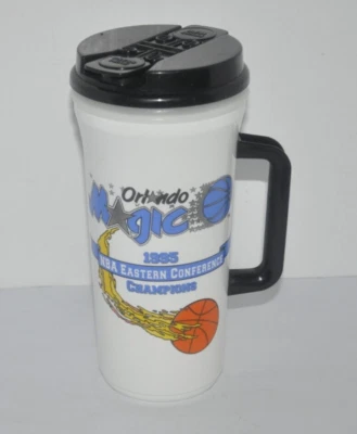 Taza de viaje vintage 1995 Orlando Magic Champion/Solar Bears primera temporada con tapa Foto 1 de 4