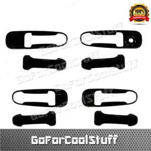Cubierta de manija de puerta negra Fit JEEP 02~06 07 Liberty/Grand Cherokee 99~04 sin pk - Imagen 1 de 1