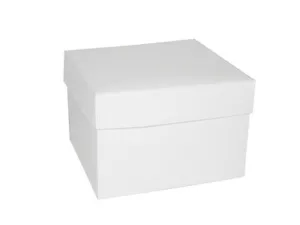 SCATOLA PIEGHEVOLE NEW 16X16X11 PZ 10 BIANCHE PER BOMBONIERE FAI DA TE - Imagen 1 de 1