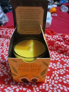 Extremely Rare Pacifica Brazilian Mango Grapefruit Soy Candle - Picture 1 of 7