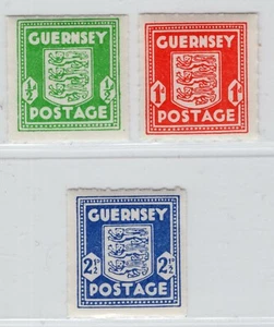 RELLENOS ESPACIALES GUERNSEY OCUPACIÓN ALEMANA SEGUNDA GUERRA MUNDIAL ISLAS CANAL N1-N3 PERFECTOS SIN MONTAR O NUNCA MONTADOS - Imagen 1 de 1