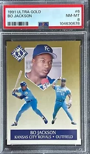 1991 ULTRA GOLD #6 BO JACKSON PSA 8 - Picture 1 of 2