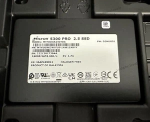 Micron 5300 PRO 240GB 2.5" SATA MTFDDAK240TDS-1AW1ZABYY Internal Malaysia SSD - Picture 1 of 2