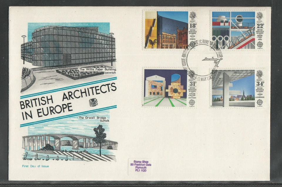 Great Britain FDC 1987 British Architects in Europe The Orwell Bridge - Image 1 of 1