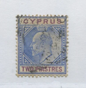 Cyprus KEVII 1903 2 piastres used - Picture 1 of 1