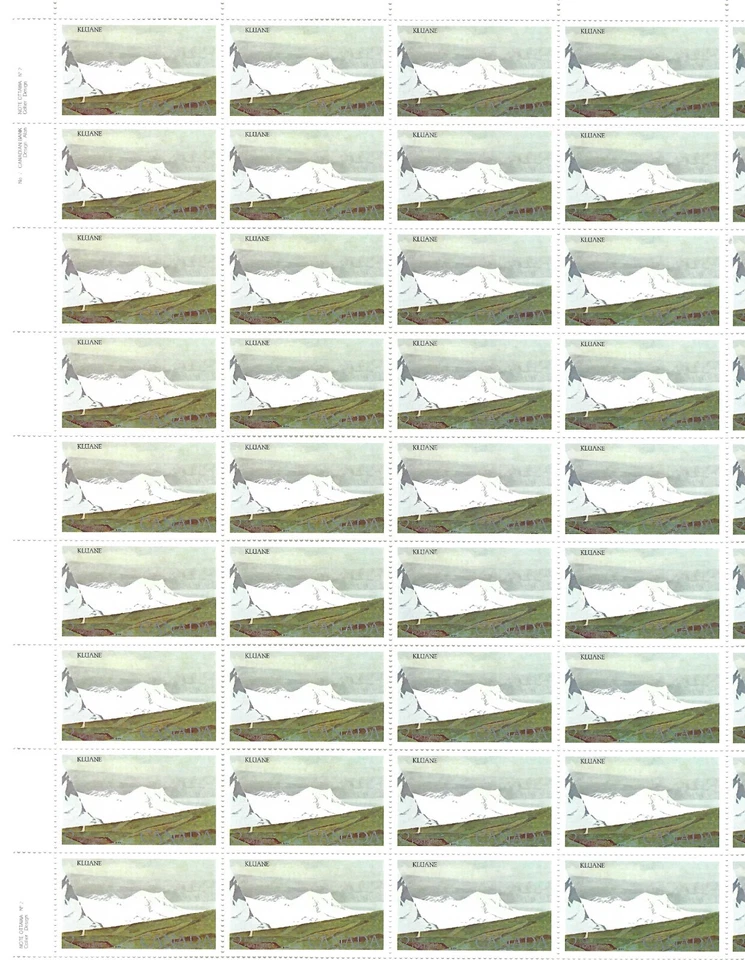 CANADÁ - HOJA DE 50 SELLOS - MUY BUEN ESTADO - SCOTT 727 - PLACA 2 - PARQUE NACIONAL - 1981 Foto 1 de 1