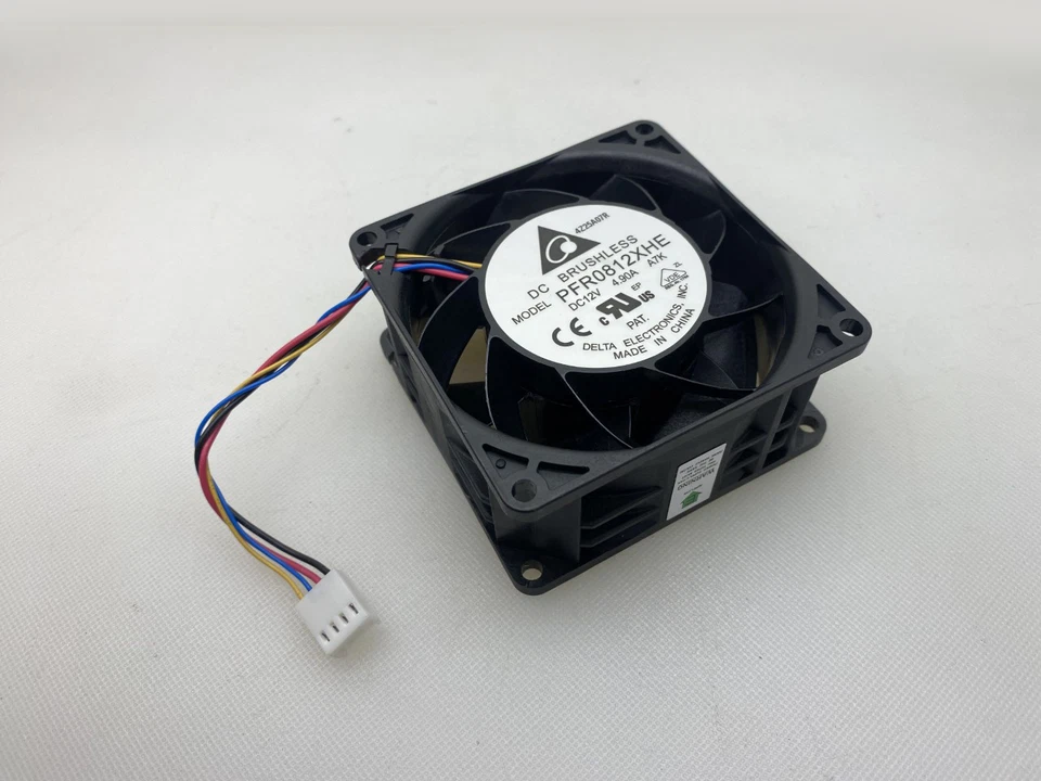 Delta PFR0812XHE 80x38mm 4Pin PWM Extreme Speed Air Volume 13300 RPM Fan 134 CFM - Image 1 of 1