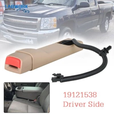 Driver side Seat Belt Buckle Tan 19121539 For Chevrolet Avalanche GMC Sierra - Image 1 of 4