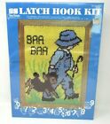 Latch Hook Kit Nursery Rhyme Baa Baa Black Sheep Vintage 1980 NEW 18x24 Craft