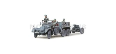 TAMIYA 35259 1/35 Krupp Towing Truck w/ 37mm Pak - Immagine 1 di 4