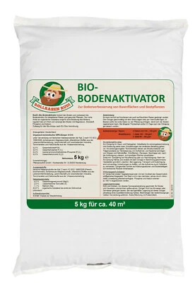 Bio-Rasen & Pflanzen Boden Aktivator 5KG (30-50g/m²) - Rollrasen Rudi - Bild 1 von 2