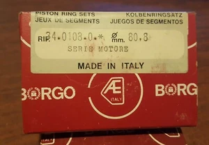 Fiat 124 sport 1400 / 1600 Piston ring set 80.8mm BORGO 34.0108.0 (0.8 oversize) - Picture 1 of 1